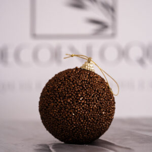 12 Bolas de Navidad Marrón Espuma Diámetro 8 CM - Adornos de Árbol de Navidad para Decoración Navideña