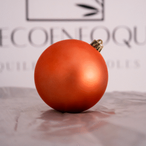 bolas de navidad acabado mate naranja